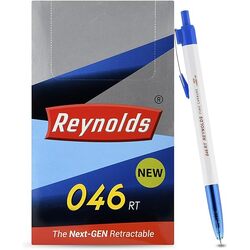 Reynolds 046 RT 0.7mm Blue Ball Pen 10Nos Card Pack